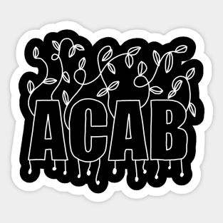 ACAB (white lines) Sticker